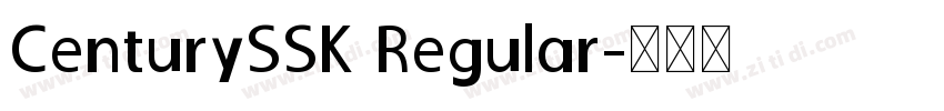CenturySSK Regular字体转换